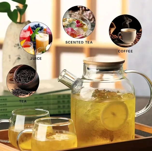 TETERA DE VIDRIO DE BOROSILICATO RESISTENTE A ALTAS TEMPERATURAS