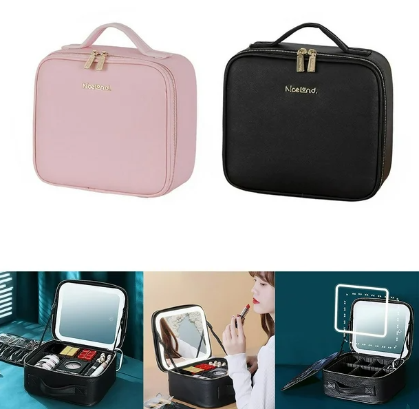 ORGANIZADOR PROFESIONAL DE MAQUILLAJE CON LUZ LED