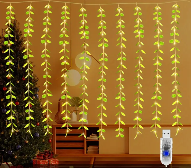 CORTINA DE LUCES LED ARTIFICALES-8 MODOS