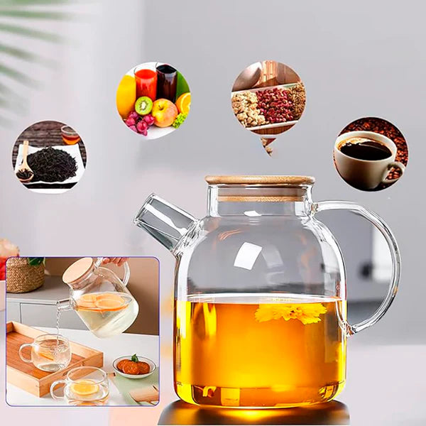 TETERA DE VIDRIO DE BOROSILICATO RESISTENTE A ALTAS TEMPERATURAS